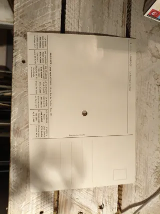 Postal Antigua con Disco Vinilo Incluido