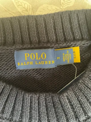 Jersey Polo Ralph Lauren Oso Azul Marino Talla M