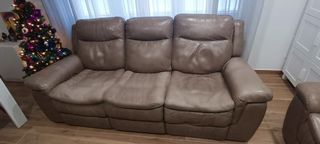 Conjunto Sofás 3+2 Polipiel Reclinables