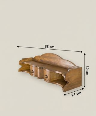 Estantería de pared con cajón