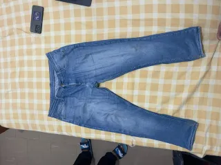 Calças de ganga homem azuis