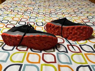 Zapatillas Trekking Quechua MH500 WTP Negro/Rojo