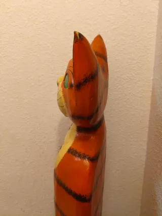 Figura Gato Tótem Madera