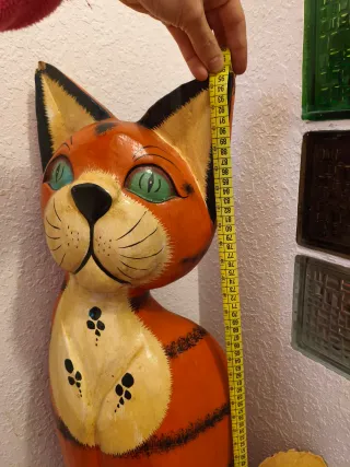 Figura Gato Tótem Madera