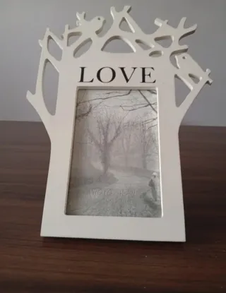 Coppia Cornici Porta Foto LOVE