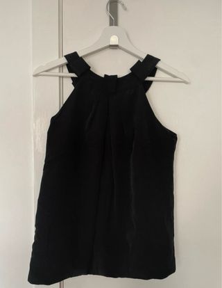 Top Zara Negro Elegante Talla XS