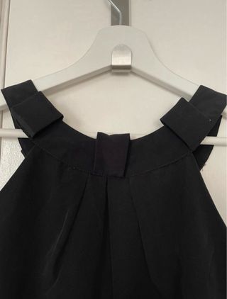 Top Zara Negro Elegante Talla XS