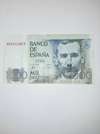 Billete 1000 pesetas Banco de España 1978