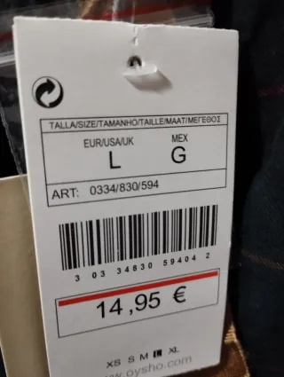 Pantalón pijama Oysho cuadros