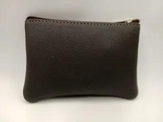 Monedero Ubrique Piel Marrón/Gris