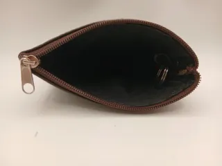 Monedero Ubrique Piel Marrón/Gris