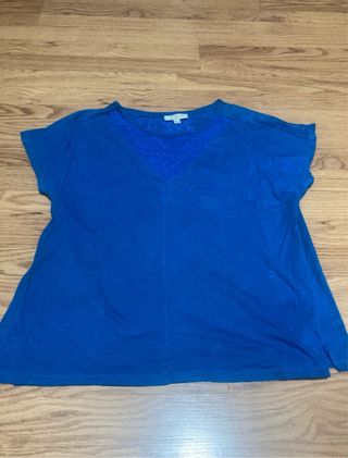 Pack 2 Camisetas azules de Cortefiel