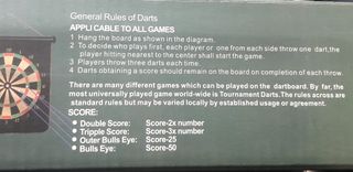 Juego de Dardos magnéticos con Diana. Nuevo.