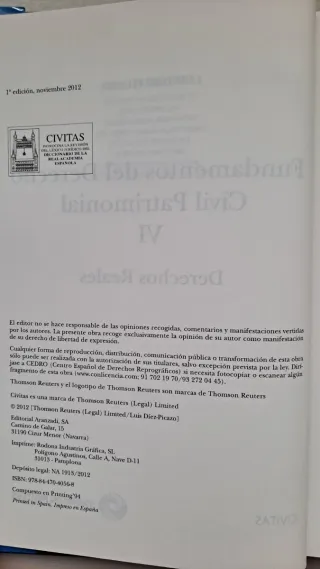 Fundamentos del Derecho Civil Patrimonial. VI -...