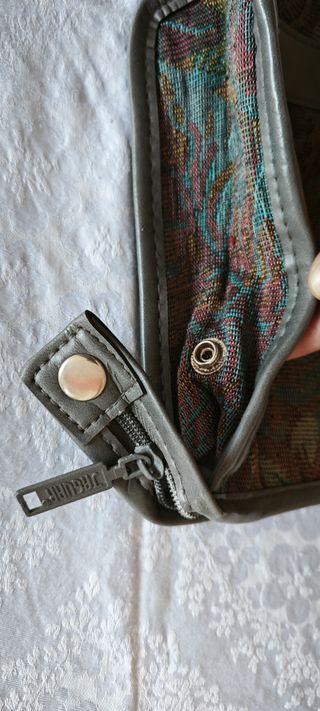 Pochette Jaguar vintage tessuto jacquard