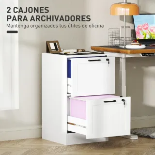 Mueble Archivador 2 Cajones Blanco
