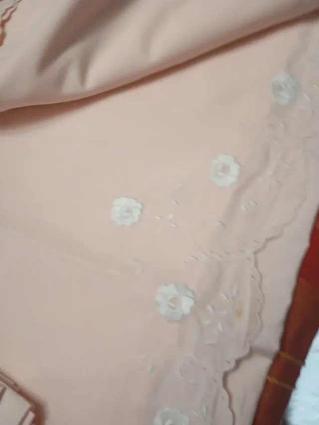 Juego de cama algodón bordado sin iniciales