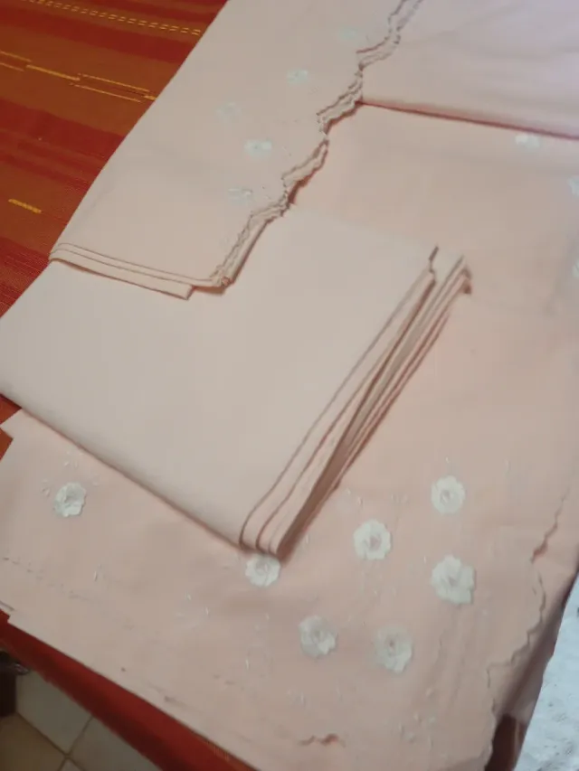 Juego de cama algodón bordado sin iniciales