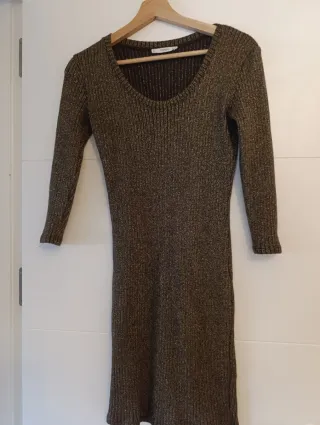 Vestido Mango fiesta lurex XS