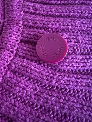 Mango cárdigan rosa mujer