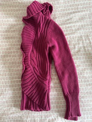 Mango cárdigan rosa mujer