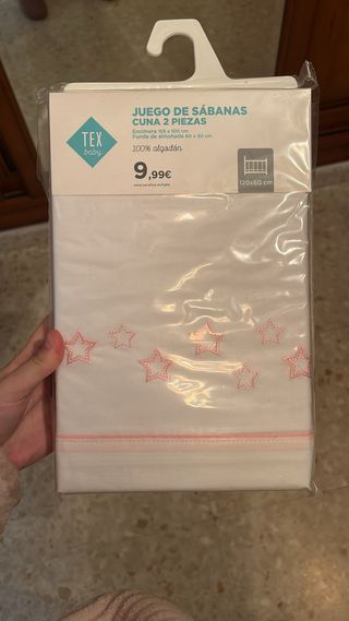 Juego Sábanas Cuna 2 Piezas Algodón