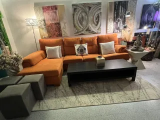 Sofá Chaise Longue Naranja