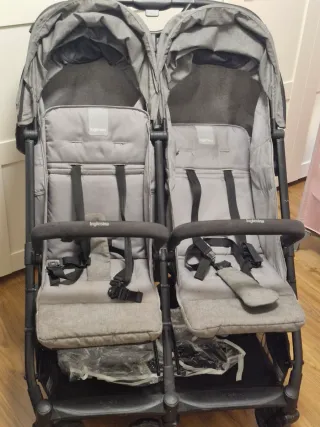 Silla de paseo doble Inglesina gris