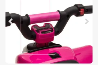 Quad eléctrico Homcom rosa