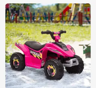 Quad eléctrico Homcom rosa