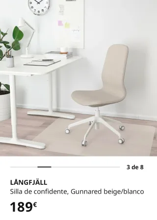 Silla de oficina Ikea Langfjall