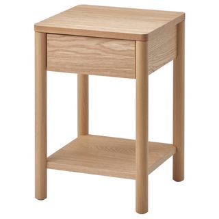 Mesita de noche Tonstad IKEA madera usada