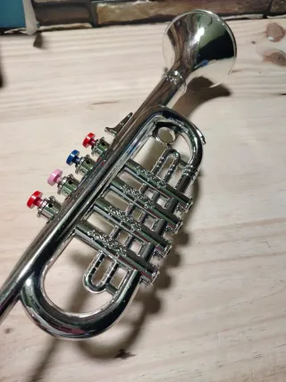 Bontempi ChromeEcho Trompeta cromada de 4 notas