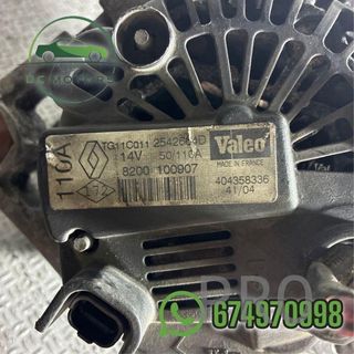8200100907 alternador Renault MEGANE 1.6i K4M
