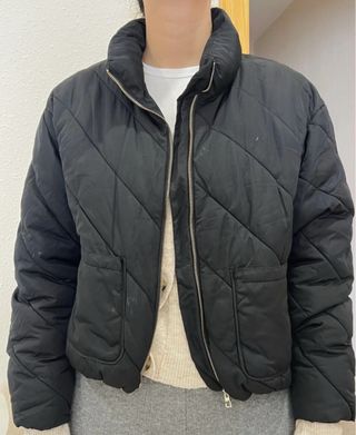 Chaqueta acolchada negra