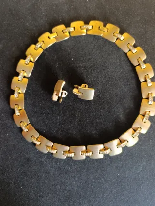 Conjunto vintage de Monet, Collar y Pendientes