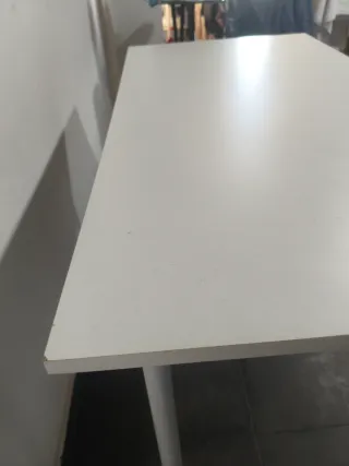 Mesa blanca 120x60x82 Patas desmontables