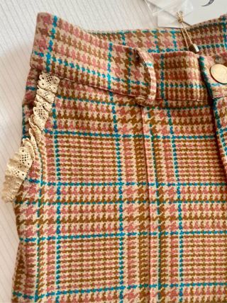 Bonito Traje Chaleco y Pantalón Príncipe de Gales;