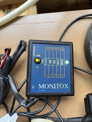 Válvulas de oxígeno y monitor