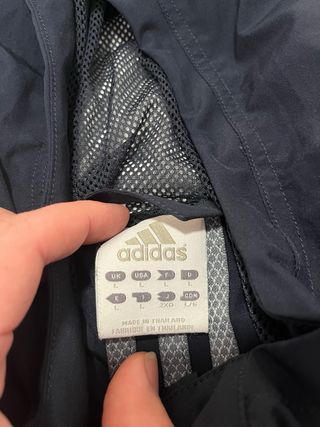 Chaqueta Adidas Retro Talla L Azul y Blanca