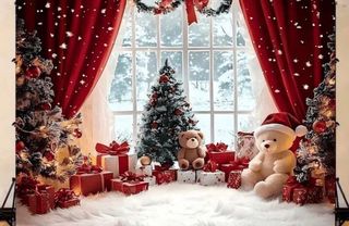 Pancarta Navideña Tela para Fotos