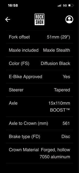 Horquilla Rock Shox Lyrik Select