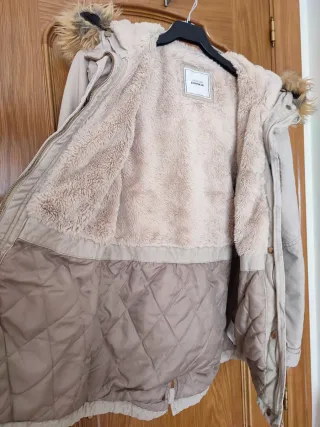 Chaquetón Pimkie forrado borrego talla xs