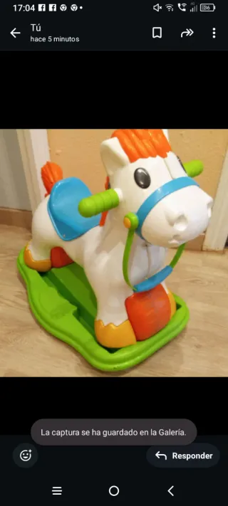 Caballito balancín infantil