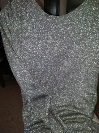 Traje de fiesta dorado y plateado Se usó una vez