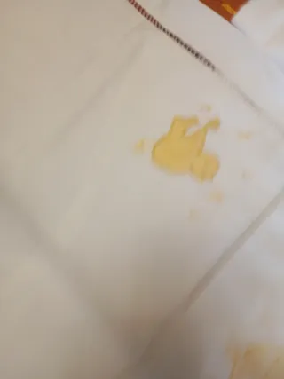 Juego cuna lino bordado mano nuevo