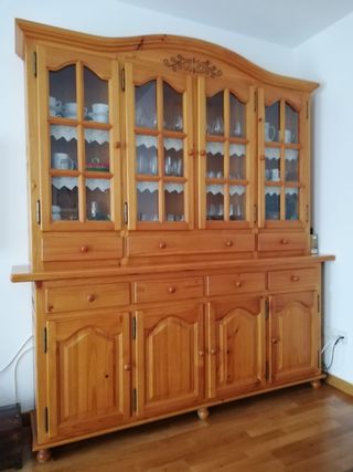 Mesa y 4 Sillas Comedor Madera