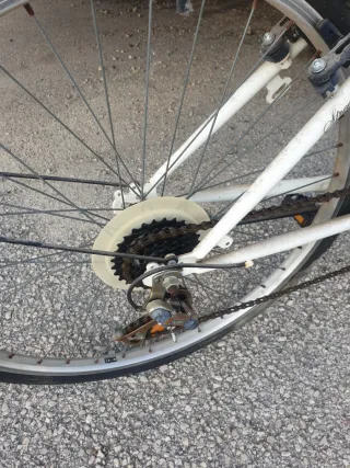 Bicicleta urbana blanca