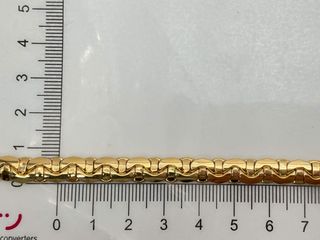 cadena oro 18k con circonita 20cm