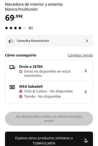 Mecedora IKEA TUMHOLMEN Multicolor